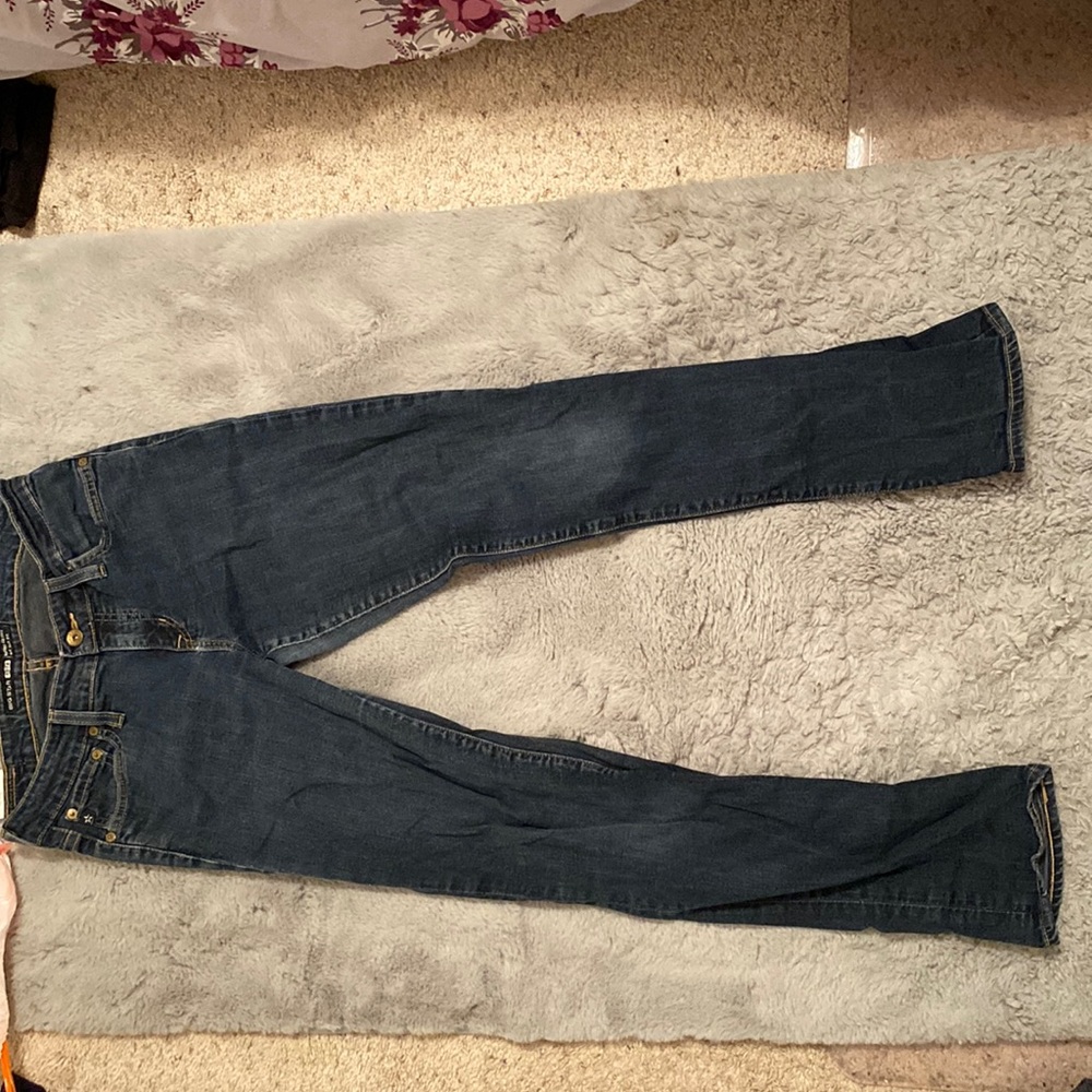 Dark blue jeans
